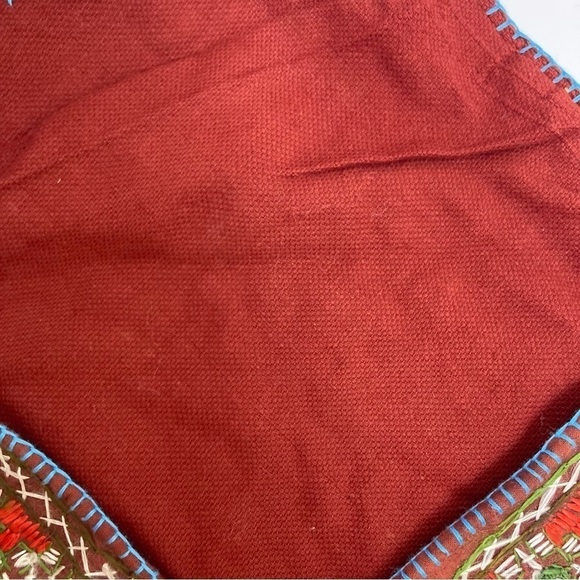 Vtg Boho Mirrored Embroidered Embellished Indian Envelope Crossbody Bag Dowry OS - Picture 14 of 15